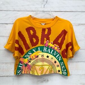 GUESS x J. Balvin VIBRAS Graphic Cropped T-Shirt • Sz S • EUC